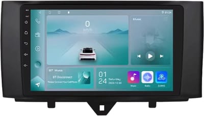 Autoradio met bluetooth - Carplay - Voor Smart Fortwo 451 (2010-2015) - Geschikt voor Apple en Android - Stereo - Navigatie - Navigatiesysteem auto - 1GB 32GB