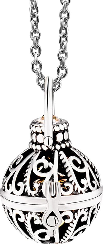 Luxe Ashanger - met Ketting - Voor As, Haren of Parfum - Assieraad - As Ketting - Gedenksieraad - Urn - Incl. As vuller en Opbergzakje - Silver Bell