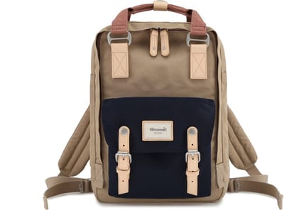 Rugzak & laptoptas - Beige - rugtas - 15.6 inch laptop - laptopvak - Schooltas - laptoptassen - waterafstotend - dames - heren - jongens - meisjes