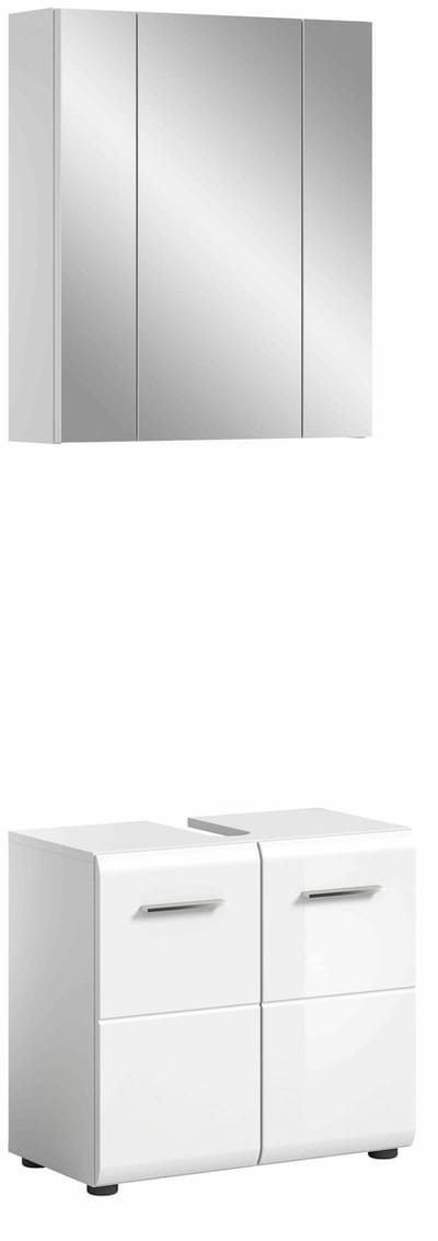 IJs badkamercombinatie wit hoogglans MDF TZ wit NB - 32x60x185cm