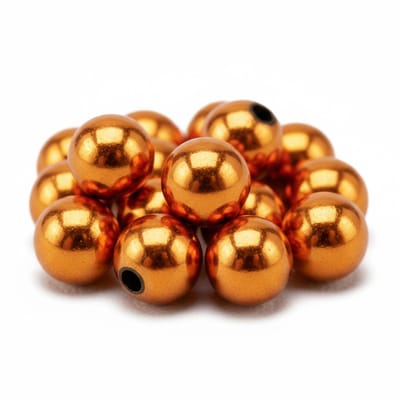 Glans deco kralen - Acryl - Sieraden maken - oranje - 240x stuks - Dia 10 mm - reigkralen - kettingen - armbandjes