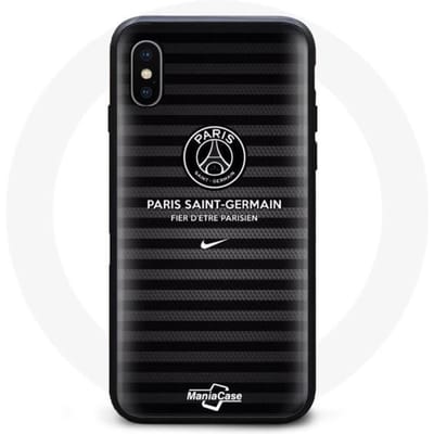 Hoesje - Paris Saint-Germain - Iphone XS Max - Zwart - PSG Logo - Flexibel
