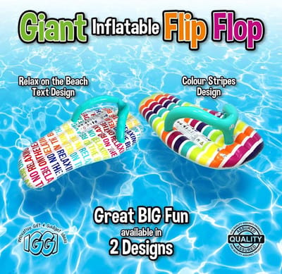 Thijox - Gigantische Opblaasbare Flip Flop 1,5m - Luchtbed Waterspeelgoed voor Zwembad, Strand & Tuin - Meer kleuren beschikbaar - Perfect voor Feeste