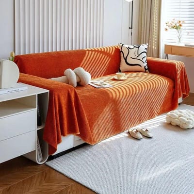 Zachte chenille effen kleur bankhoes voor woonkamer luxe borduurwerk bankhoes modern eenvoudig universeel antislip bankhanddoek 180x130cm