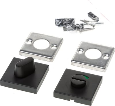 Formani Toiletslot Basics BSQWC53/8 Toiletgarnituur Vierkant Mat Zwart