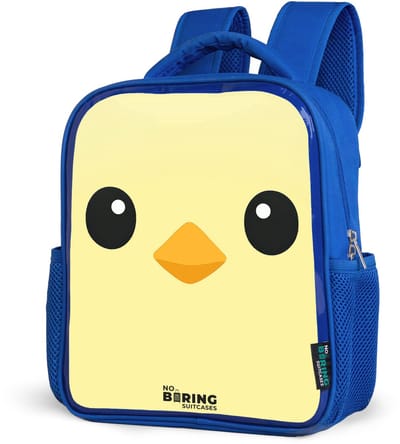NoBoringSuitcases.com® - Rugzak blauw - Schooltas jongens - Kuiken - Kinder rugtas jongen - Boekentas kind - Kinderrugzak voor school - Schoolrugzak