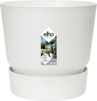 Pot elho Greenville Round wit - D24 x H23 - (Ook)-Voor in huis