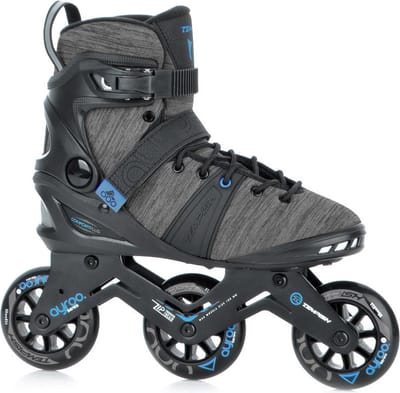Tempish Ayroo 3x90 Skeelers Volwassenen – 3 Wielen 90mm – Fitness / Speed Inline Skates – Zwart Blauw – Maat 38