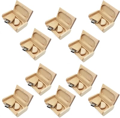 USB Sticks - Flash Drives - Data Opslag - Natuurlijk Hout - 10x 32 GB - Maple