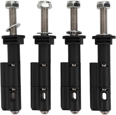Set van Bevestigingspinnen voor Traction Boards, Eenvoudige Installatie, Betrouwbare Veiligheid, Roestvrij Staal en Nylon, Geschikt voor MKII, Herstel en Offroad Gebruik