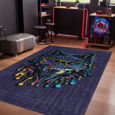 Bamyum Fearless Bedrukt Tapijt Chenilleprint Machine Made 200 x 300 cm, Vintage Tapijt Slaapkamer, Antibacterieel Antislip Ondervloer Keukentapijt