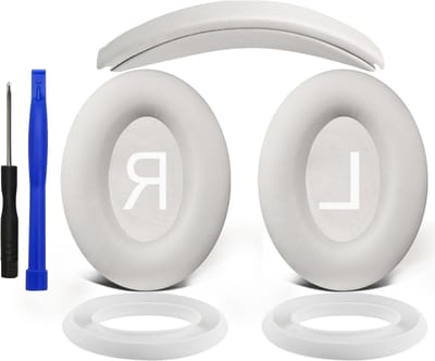 Vervangingskit voor Bose QuietComfort 45 en 35 Hoofdtelefoons met Oorkussens, Hoofdband en Siliconen Beschermhoezen