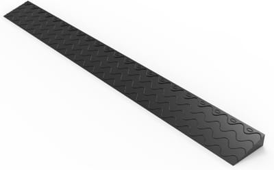 Drempelhelling - Rolstoeloprit Deuropening - Mobiliteit Verbeteren - Antislip Textuur - 99 x 109 x 3 cm - Zwart