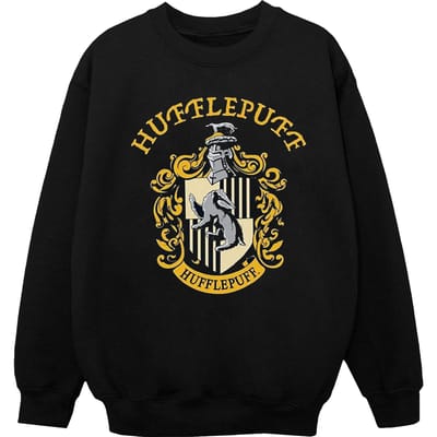 Harry Potter Jongens Gryffindor Katoenen Sweatshirt (Zwart)