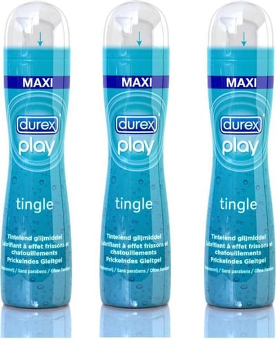 Durex Play Pleasure Gel Tingle - Glijmiddel - 3 x 100 ml