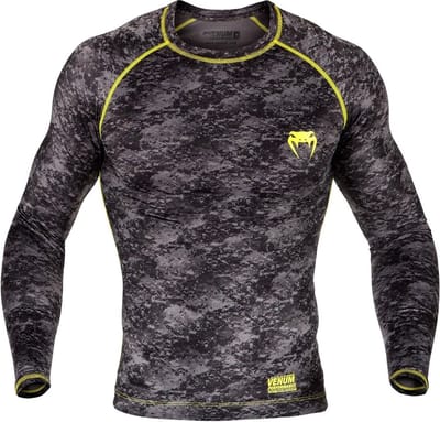 Venum Tramo Rashguard L/S Zwart Geel - S