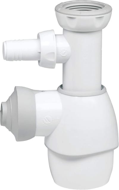 Universele All-in-1 Sifon voor Wastafel of Spoelbak - Wit