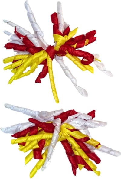 Haarclip Oeteldonk- 2 stuks - Rood-Wit-Geel