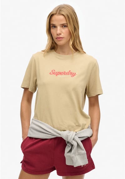 Superdry - Country Club ruimvallend T-shirt - Dames - T-shirts