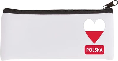 Akyol - polska vlag hartje Etui - Polen - reizigers - toerist - verjaardagscadeau - souvenir - vakantie - kado - 20 bij 9 cm