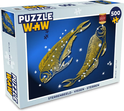 Puzzel Sterrenbeeld - Vissen - Sterren - Legpuzzel - Puzzel 500 stukjes