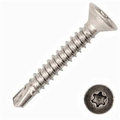 Boorschroeven 100 stuks - Metaalschroeven Zelftappend - Metaal Verbinding - Roestvrij staal A2 - 42 x 25 mm - Zilverkleurig