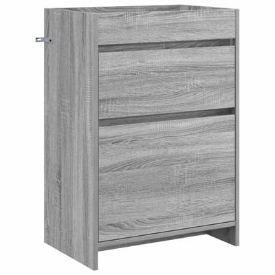 vidaXL - Badkamer - Onder - Het - Wastafel - Kast - Grijs - Sonoma - 56 - x - 37,5 - x - 81 - cm
