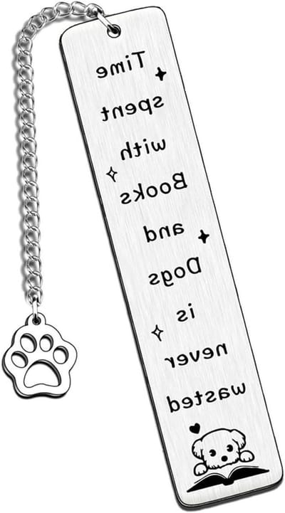 Schattige hondenbladwijzer, unieke boekenlegger voor hondenliefhebbers, perfect cadeau voor boekenliefhebbers, leraar en afstudeerverjaardag, grappige en functionele accessoires