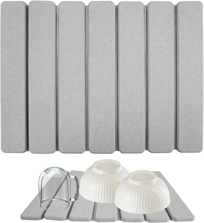 Afdruipmat Servies - Vaatwasmat Keuken - Snel Drogen - Waterabsorberend Kiezelgoer - 30 x 40 cm