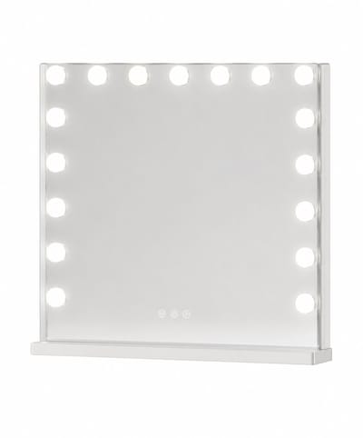DIMICO - Make up spiegel met verlichting - Make-up - 15 LED lampen - Touchscreen - 3x vergroting - Ruim spiegelbeeld - 3 kleurmodi