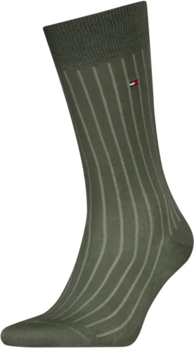 Tommy Hilfiger Herensokken Premium Rib Fil D'ecosse Uniform Green