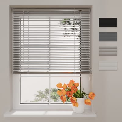 Aluminium Jaloezie Easy - 25 mm - Silver - 70 x 130