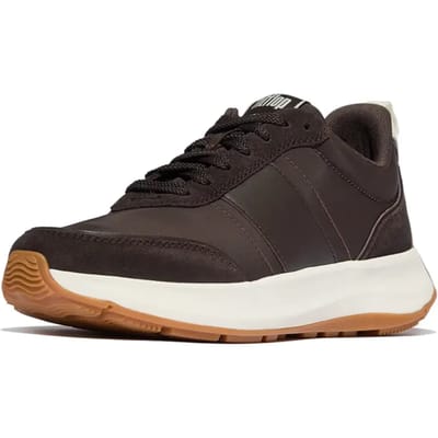 FitFlop FitFlop F-Mode Flow Sneaker - Nylon & Suede Mix BRUIN - Maat 36