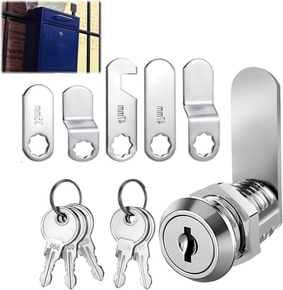 Dailygoods - Brievenbusslot met 4 Sleutels en Vergrendelingsplaten