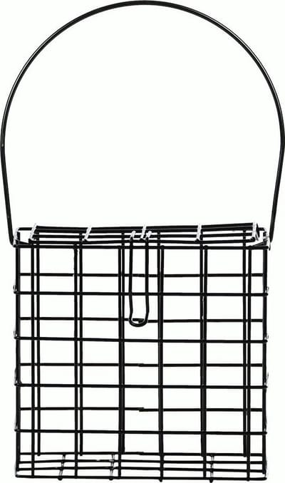 Zzzbest for birds vetblokhouder ijzer zwart 15x7x13 cm