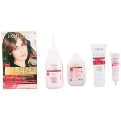 Teinture permanente - L'Oreal - Excellence - Marron léger - Unisexe - Tous types de cheveux marron