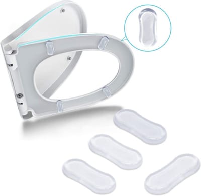 FSW-Products - 5 Stuks - WC Buffers Set - Siliconen - Zelfklevend - Buffer voor Wc - Wc-bril beschermen - Closetbuffer - Transparant
