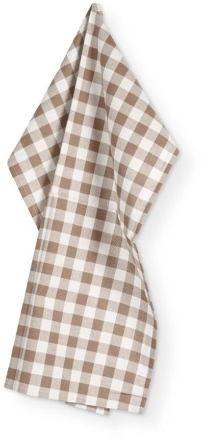 Keukenhanddoek GINGHAM - SET/2 - 50x70 cm, cognac