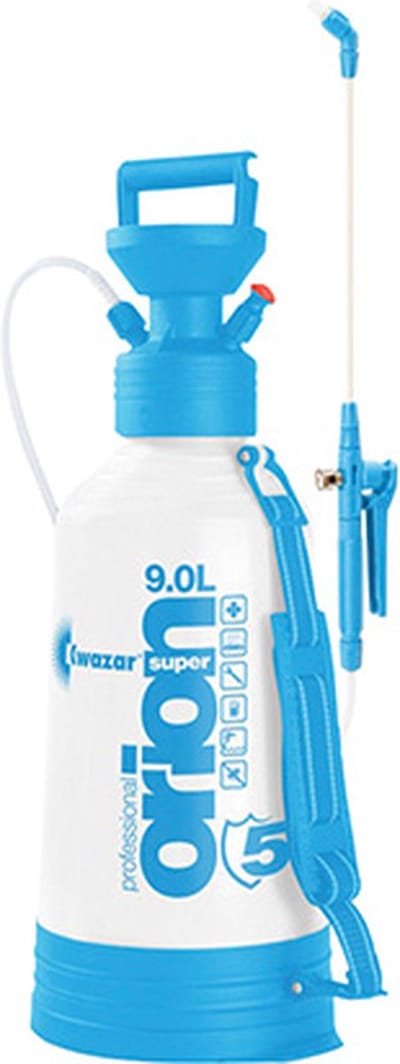 Kwazar Orion Super Pro+ - Drukspuit - 9L - Viton Uszczelnienia - Met Manometer
