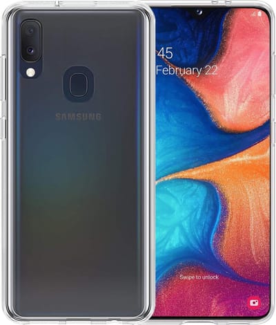 Hoesje - Geschikt voor Samsung Galaxy A20e - Sterk & Shockproof - Hoes Cover - Siliconen Case - Telefoonhoesjes - Transparant