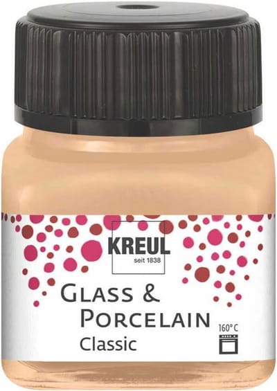 Glasverf - Porseleinverf - Metallic Champagne - Classic - Glazuur look - Kreul - 20 ml