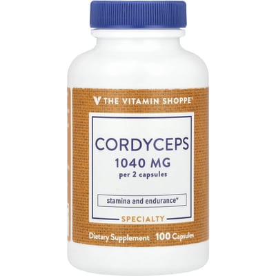 The Vitamin Shoppe, Cordyceps sinensis, 1.040 mg, 100 capsules (520 mg per capsule)
