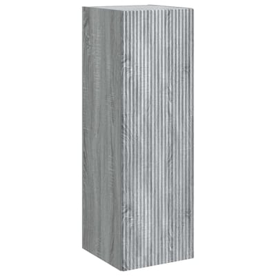 vidaXL - Wandgemonteerde - Badkamerkast - Grijs - Sonoma - 33 - x - 34,5 - x - 100 - cm