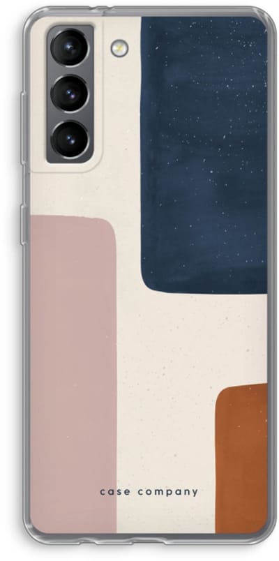 Hoesje geschikt voor Samsung Galaxy S21 hoesje - Geo #5 - Soft Cover Telefoonhoesje - Bescherming aan alle Kanten en Schermrand