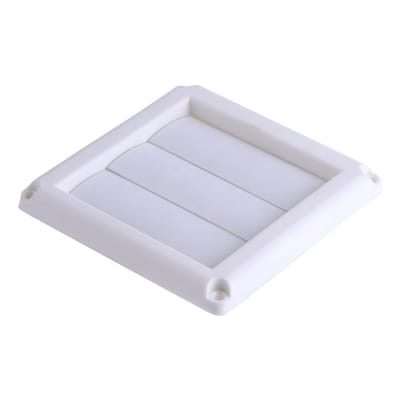 Dailygoods- Ventilatiegrill Kunststof - Ventilatierooster Wit - Afzuigventiel - Ventilatierooster Rond - 15 x 15 cm / 20 x 20 cm - Lichtgewicht 130 g / 255 g