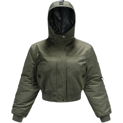 Nieuwe Herfst- en Winter Gewatteerde Dames Katoen-gewatteerde Kleding Jassen met Capuchon XXL black