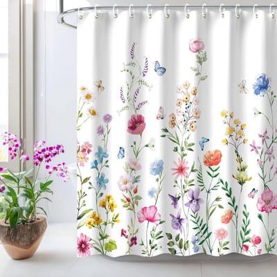 Douchegordijn - Douchegordijn Anti Schimmel - Inclusief ringen - Met gewichtsband - Premium kwaliteit - Waterdicht - 180x200cm-kleur