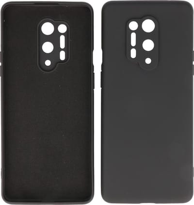 Bestcases 2.0mm Dikke Fashion Telefoonhoesje Backcover - Siliconen Hoesje - OnePlus 8 Pro - Zwart