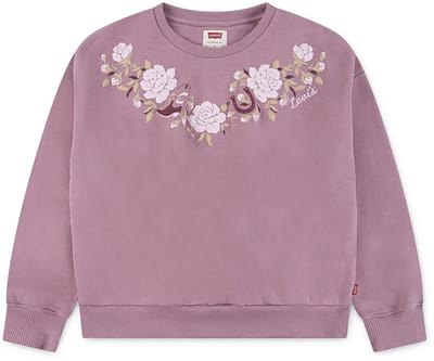 Levi´s ® Kids Rose Front Tuck Crew Sweatshirt Paars 10 Years Meisjes