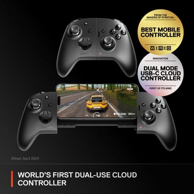 SteelSeries Nimbus Cloud - Dual Mode Mobiele Controller (Android & iOS) - Bluetooth & USB-C - Zwart